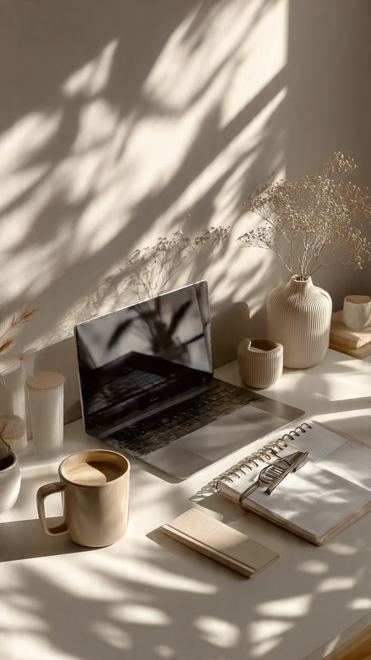 Bureau lumineux et élégant